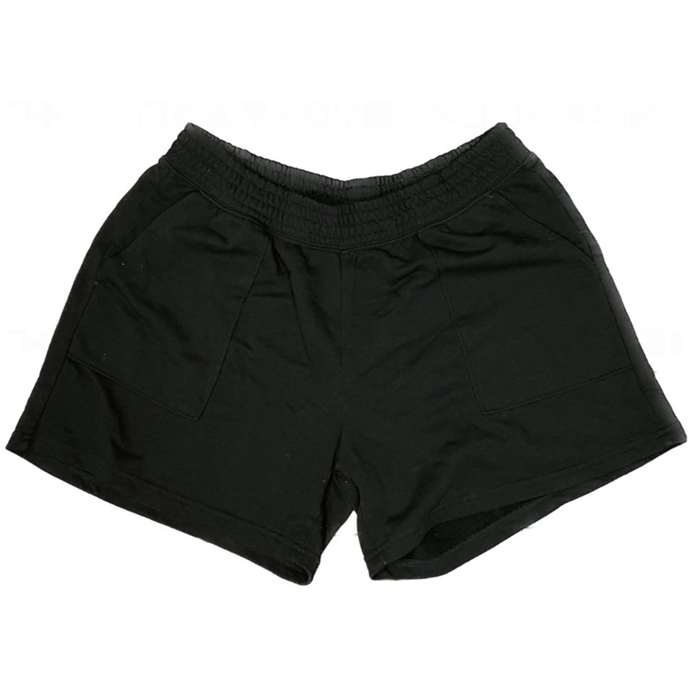 H&M Divided Knit Casual Lounge high waisted Shorts size Large in Black